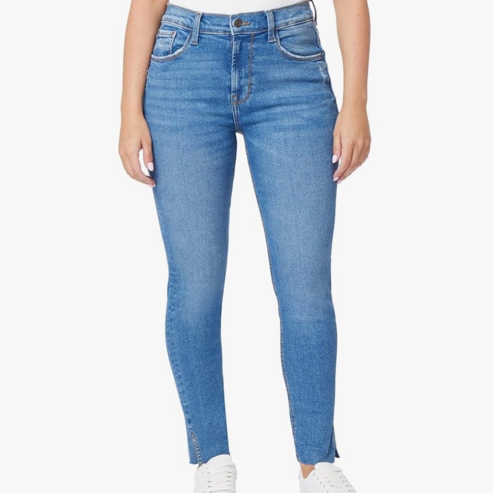 kensie Jeans The Kelsey High-Rise Skinny Raw Edge Hem 28-Inch Inseam Like New